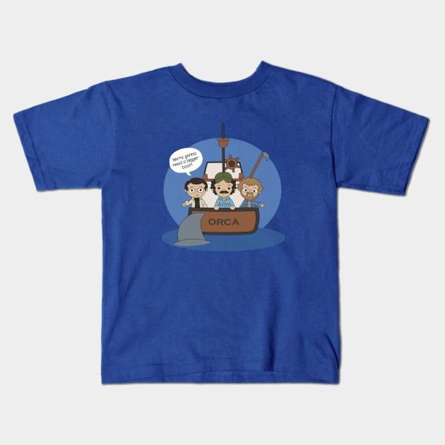 Gonna Need A Bigger Boat Kids T-Shirt by beckadoodles